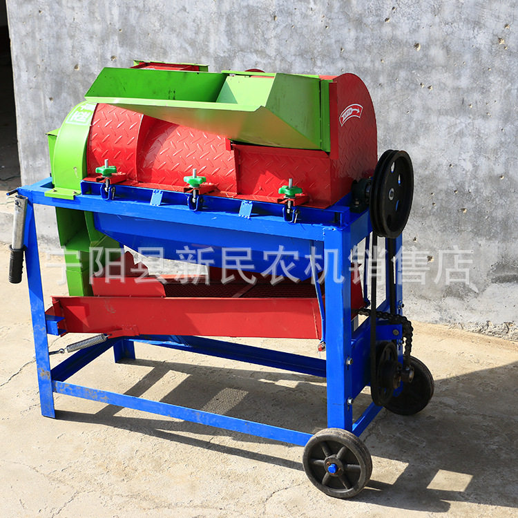 家用中小型高粱谷子脱粒机 油菜籽脱粒机电机柴油机两用脱粒机
