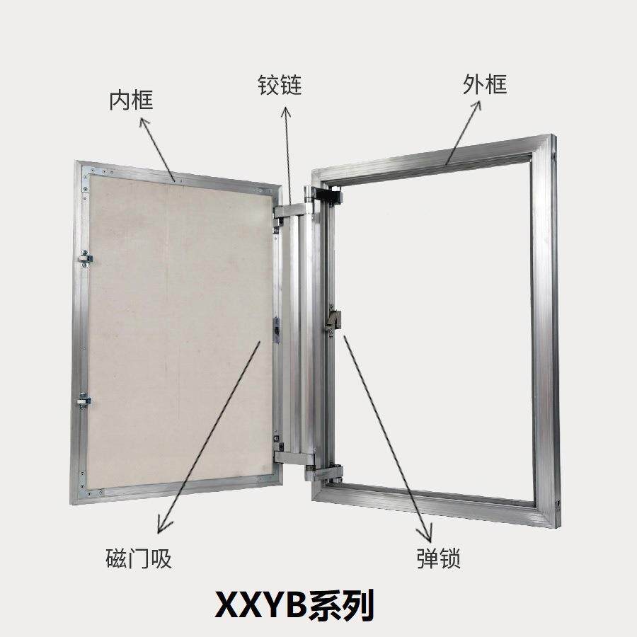 按压式隐形门应用于家庭的电表箱、水表箱 保险箱 铝制防盗门