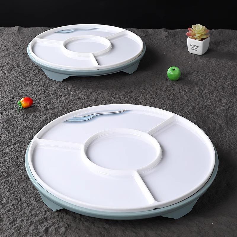 密胺餐具四格卤水卤味拼盘商用套装饭店海鲜分格盘点心小吃凉菜盘