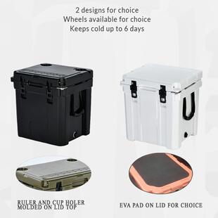 33QT抗摔耐用海钓超长时间保温箱桶滚塑冷热两用储存盒保鲜保温箱