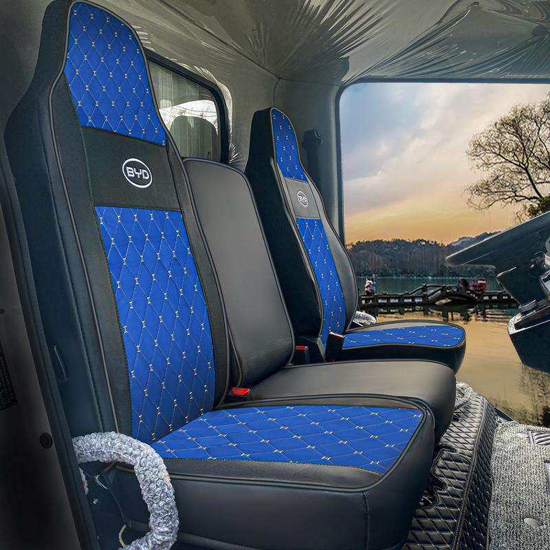 新款专车专用比亚迪T5菱格杭秀皮革PU货车座垫四季通用货车座套