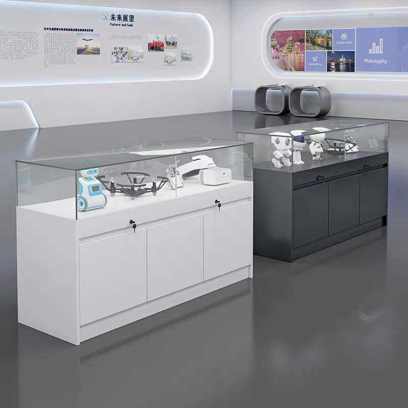 烤漆展示柜办公场所店铺陈列展品展示柜台博物馆纪念馆玻璃展示柜