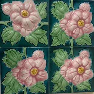 南城北爱民国上海复古老洋房满族花砖民宿酒店咖啡餐厅洗手间墙砖