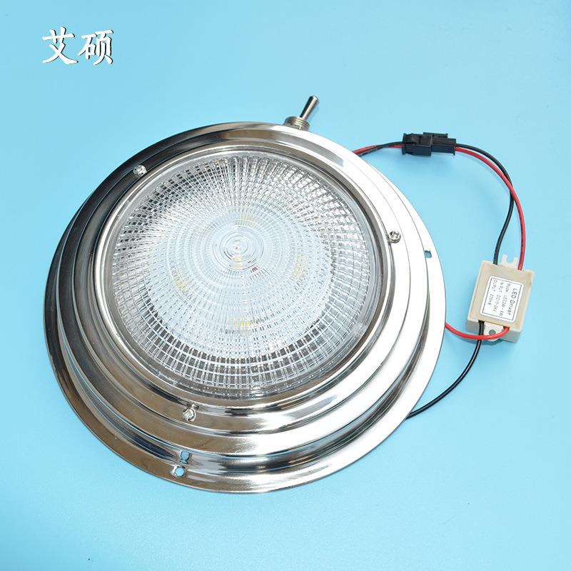 厂家圆顶不锈钢船舶用手拨灯 钨丝/LED 船用五金灯具游艇配件