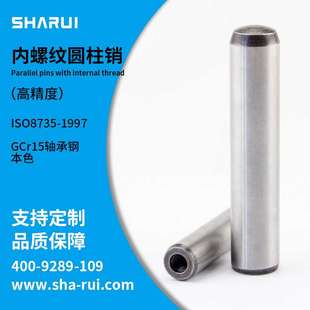 销轴GCr15现货非标定 ISO8735A轴承钢内螺纹圆柱销 高精度