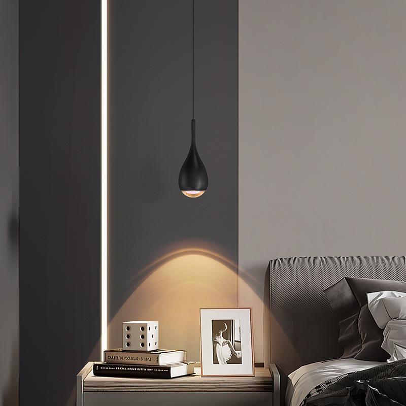 床头吊灯卧室书房氛围灯创意水滴自由升降手扫调光客厅沙发吊线灯
