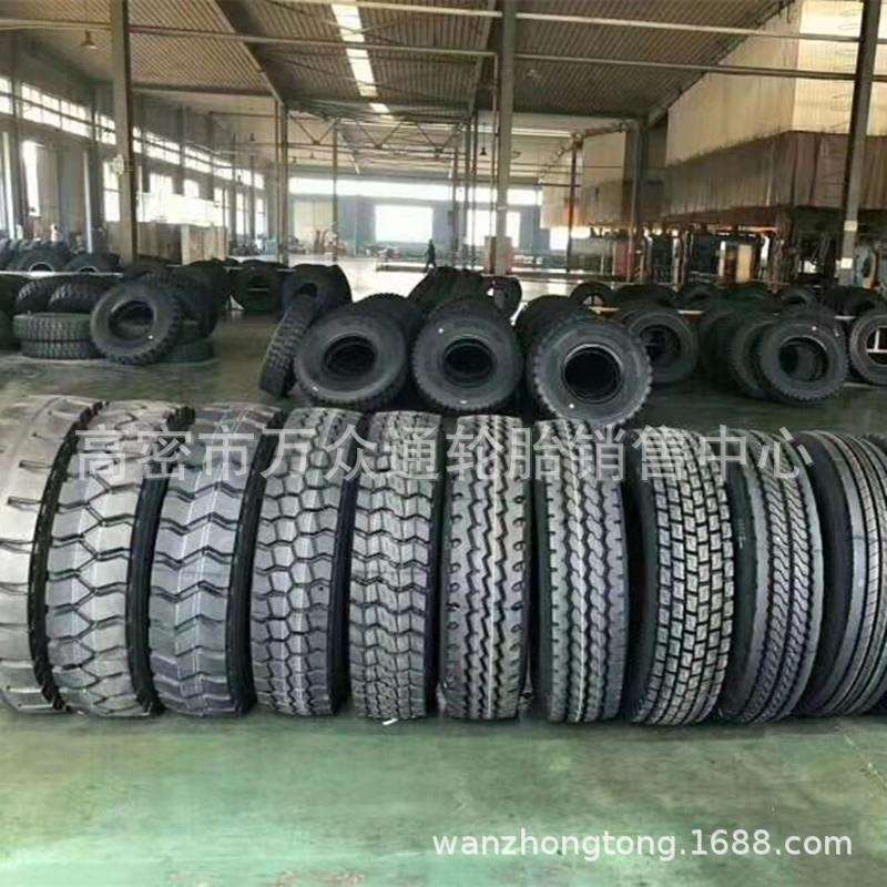 全钢卡车轮胎750/825/900/1000/1100/1200R20R16货车自卸车轮胎
