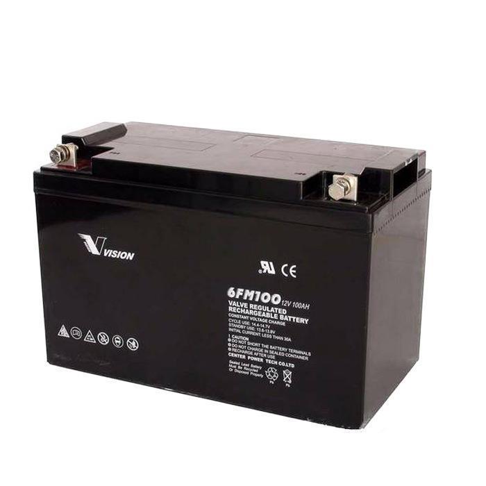 VISION/威神蓄电池6FM100 12V100AH EPS通讯电源 直流屏专用电池
