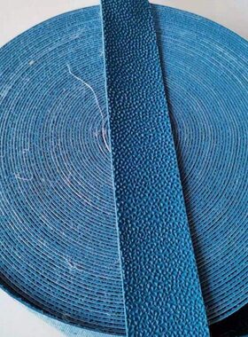 蓝色橡胶带宽40mm厚2mm整卷100米缠绕琨轴耐磨胶条糙面不带粘胶