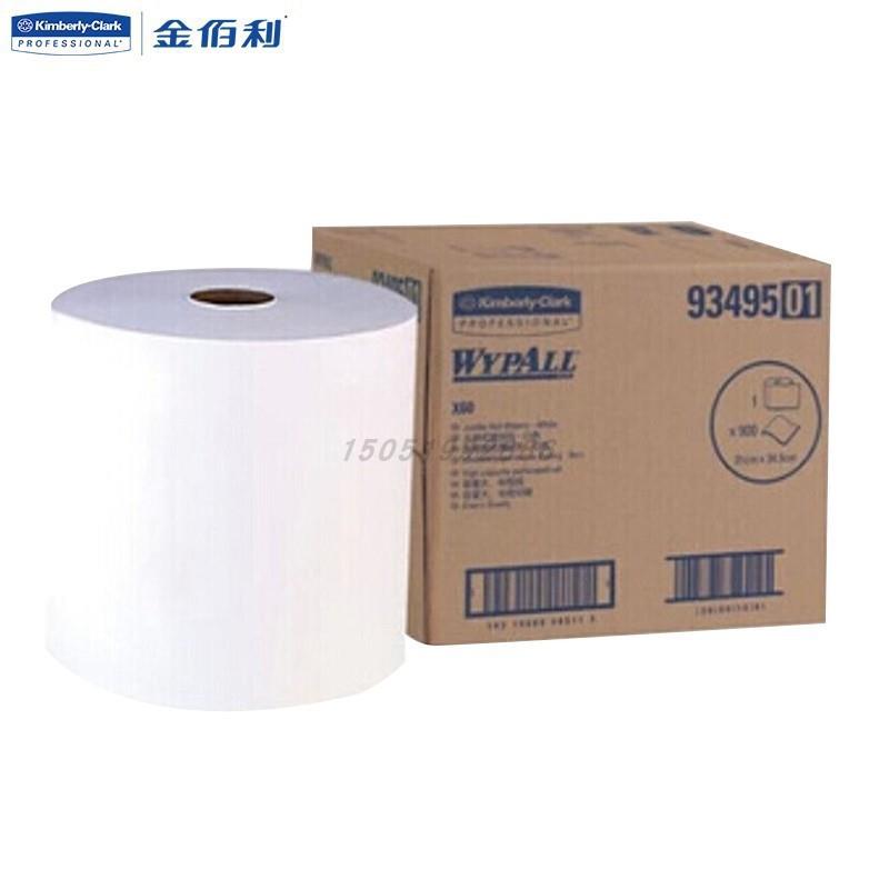 金佰利 93495B WYPALL*劲拭*X60大卷式型擦拭布 白色 一箱废布