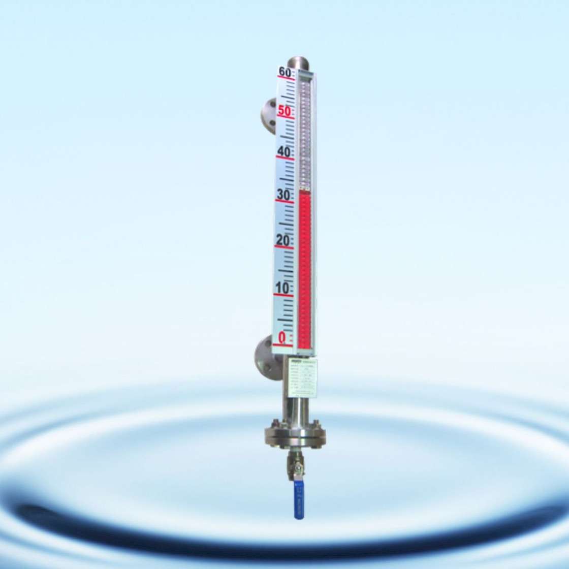 磁翻板液位计远传4-20mA防爆干簧管变送器化工储罐油罐防腐液位计