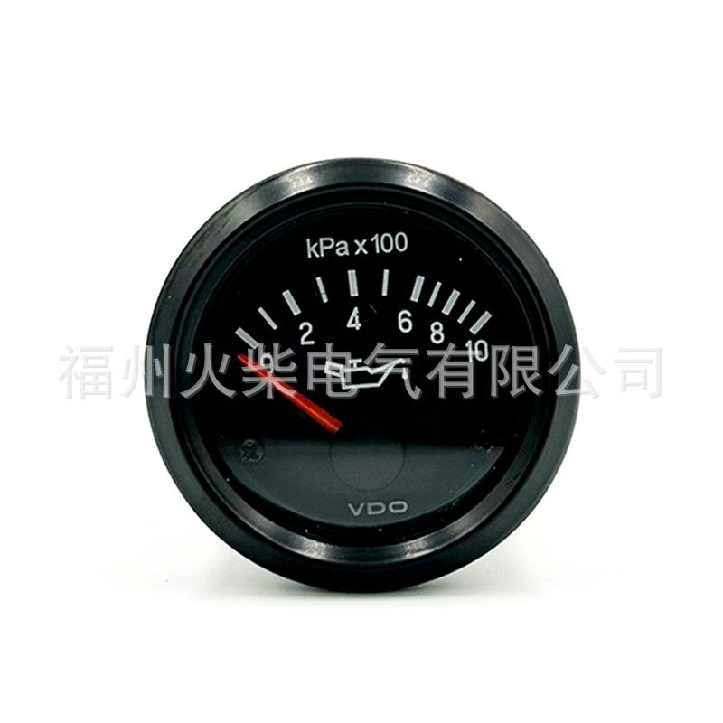国产52mm VDO油压表铁壳0-1000Kpa 12V/24V山推工程车用