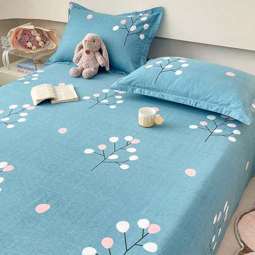 床单单件夏季100棉布儿童单人学生宿舍被单三件套1.5米双人