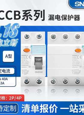 L60N系列RCCB电磁式漏电断路器剩余电流动作断路器漏电保护开关