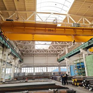 百达力欧25t桥式双梁起重机钢材转运吊运大型航吊悬挂行车