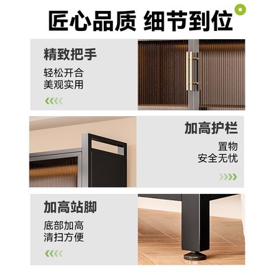 家用钢制收纳柜子阳台卧室客厅多层防尘对开门储物柜一体靠墙衣柜