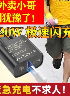 120W电动车手机充电器USB转换器 36伏48伏72伏100V快X充车载充电