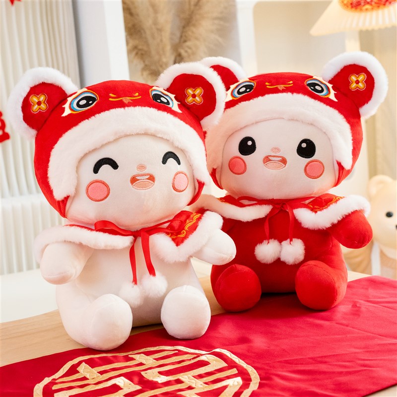 新婚压床娃娃一对结婚新款高档喜娃床上抱枕公仔婚房布置新人礼物