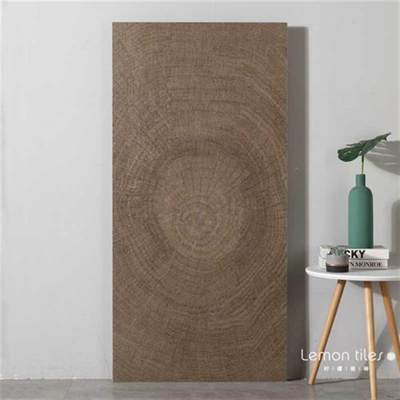 年轮木纹砖750X1500原木色日式大规格客厅餐厅防滑地砖别墅瓷砖