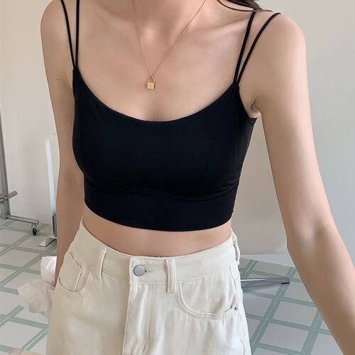 夏季牛奶b丝交叉美背文胸大胸显小胸无钢圈服帖防走光内衣7553少