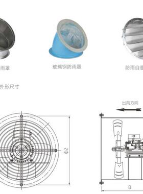SF系列轴流风机 SF3通风机SF4防爆风机排风设备小型专用厂家加工