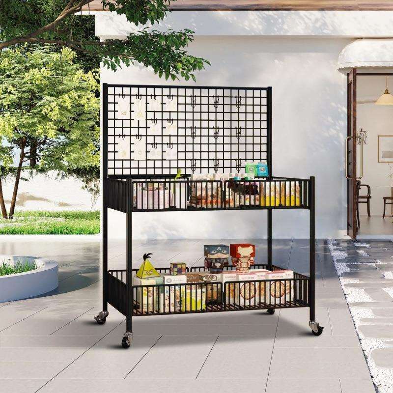 摆摊小推车夜市地摊专用车手推花车置物架促销展示架快速收摊神器