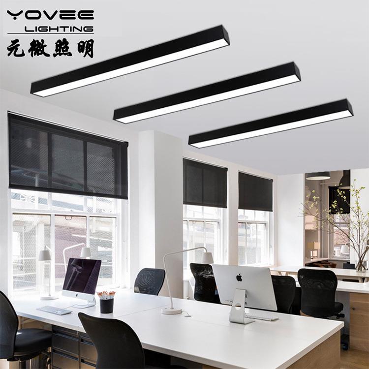 办公室吊线灯商场超市吸顶LED拼接线条灯教室长条灯方通条形灯