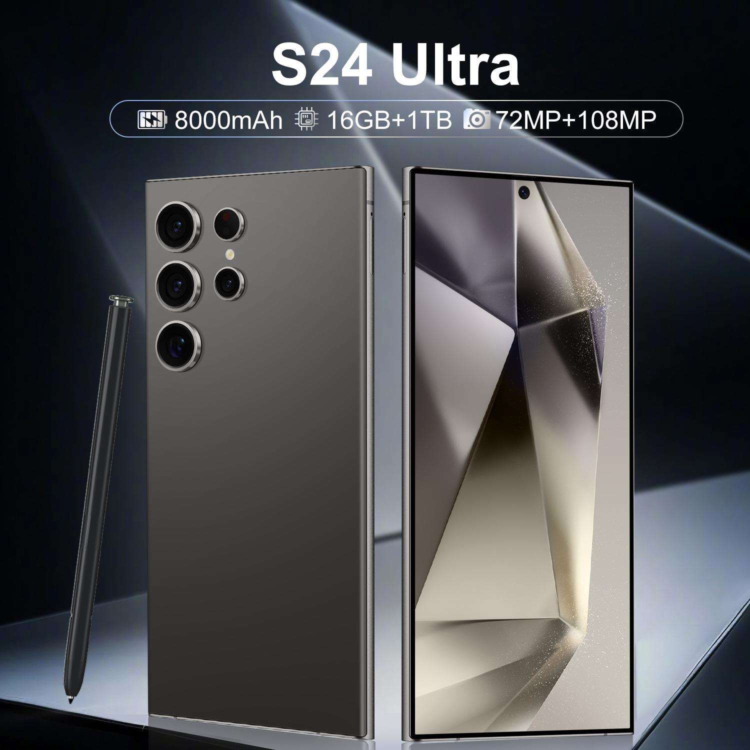 跨境手机S24Ultra+智能手机7.3寸大屏16+1T手机支持(劲爆款)