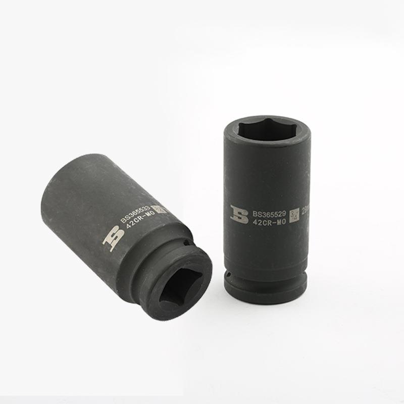 波斯3/4气动套筒头19mm重型风炮加长套筒外六角套筒配件风动套筒