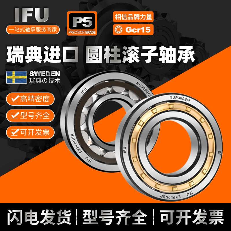 IFU圆柱滚子轴承 NJ309 NU309 NUP309 N309 RN309 ECM ECP EM EW