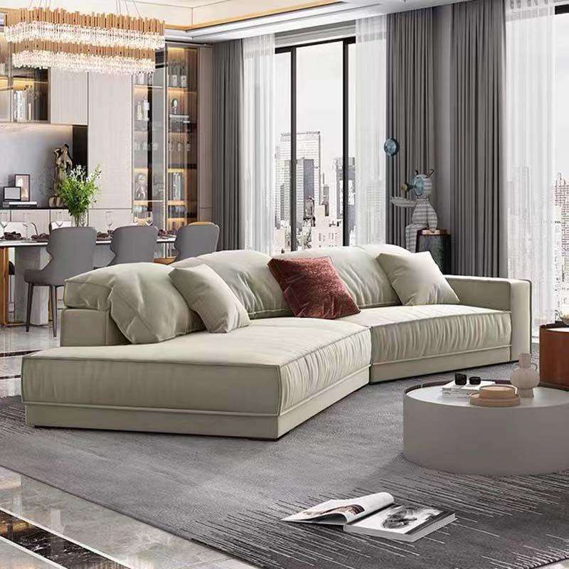 北欧整装科技客厅简奢轻奢转角羽绒异形baxter布艺沙发意式小户型