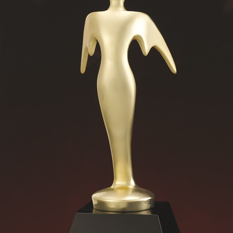 金属工艺礼品锌合l金压铸纯铜铅锡合金浇铸飞翔飞天奖金属模型奖