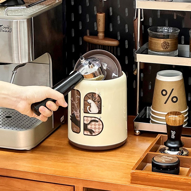 咖啡渣桶压粉敲渣桶咖啡角u桌面垃圾桶迷你小废渣粉渣盒器具收纳