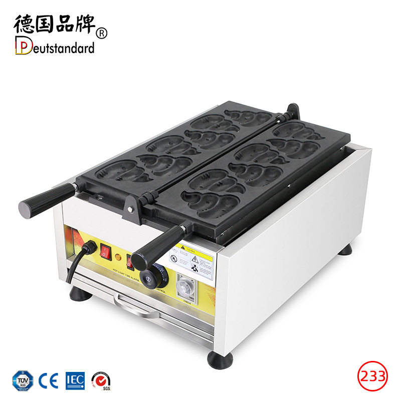 华夫饼机商用电热便便烧机韩式便便烧华夫炉烘烤松饼机红豆华夫饼