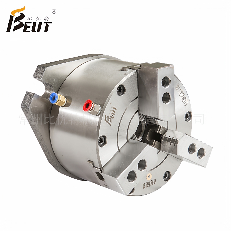 BK320SL比优特立式中实三爪气动液压卡盘 钻铣床用 卡盘
