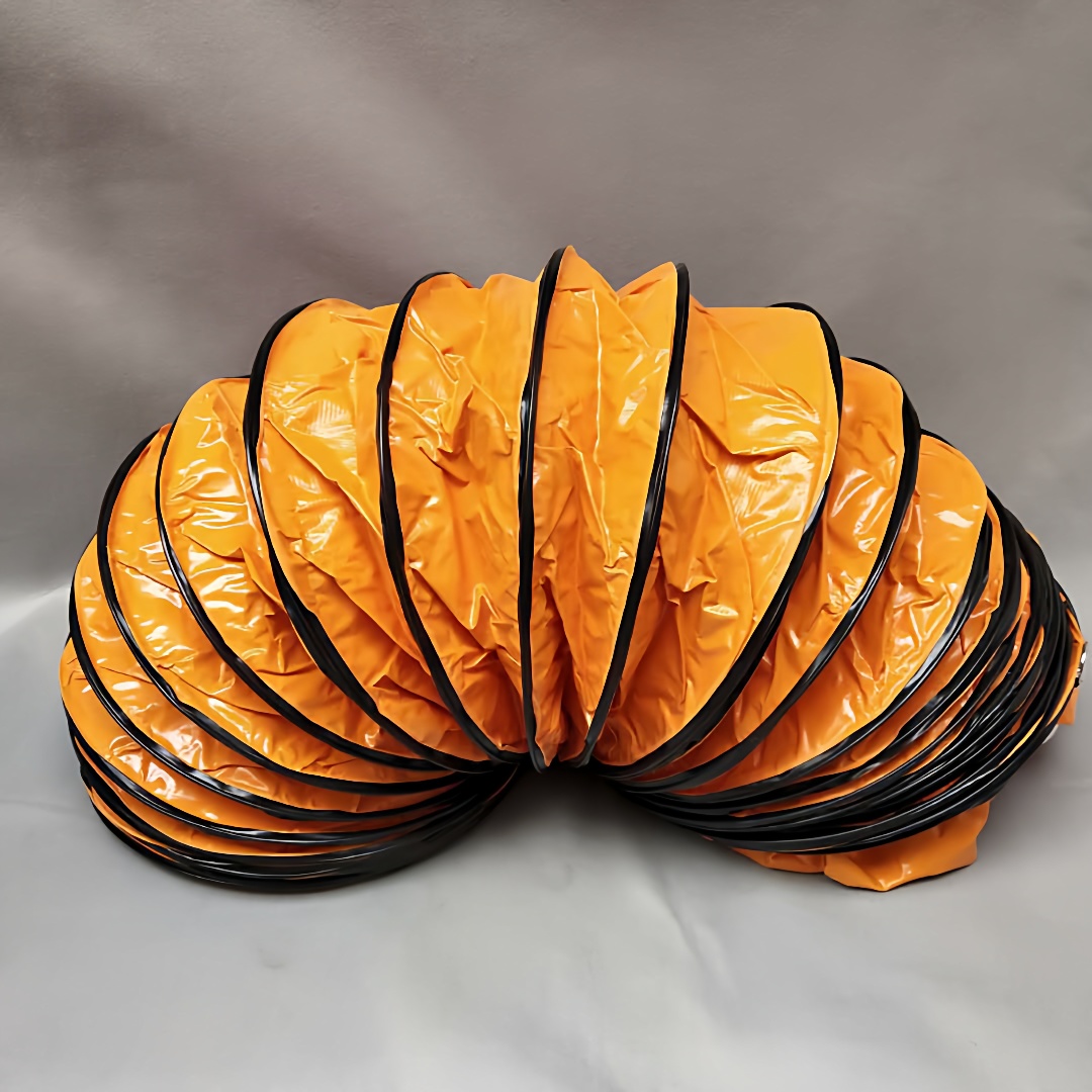 厂家供应工业PVC帆布伸缩通风管 350mm 400mm 450mm 塑料尼龙帆布