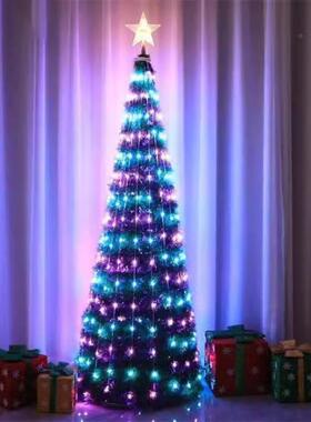 LED圣诞树RGB点控灯锥形灯塔灯节日灯庭院装饰遥控APP变色氛围灯