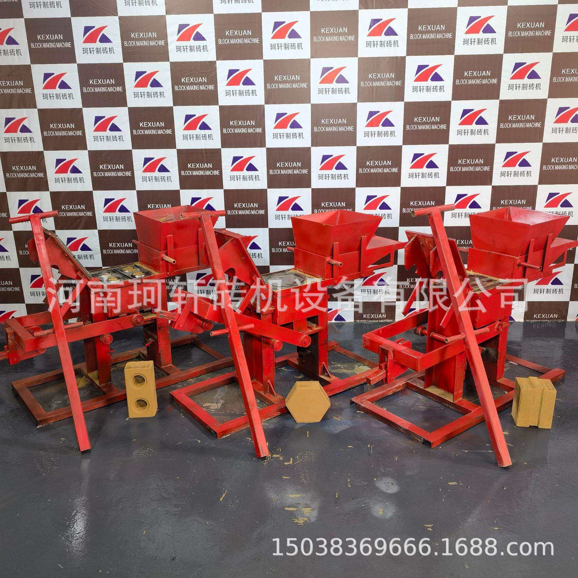 出口国外的手动黏土砖机 多规格泥巴砖机空心实心杠杆原理制土机