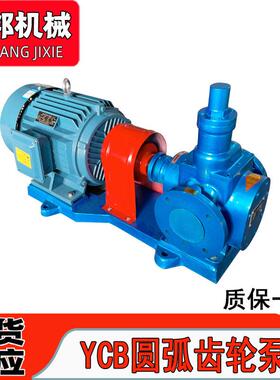 圆弧齿轮泵YCB10/0.6管道输送电动高粘度机油双圆弧齿轮泵
