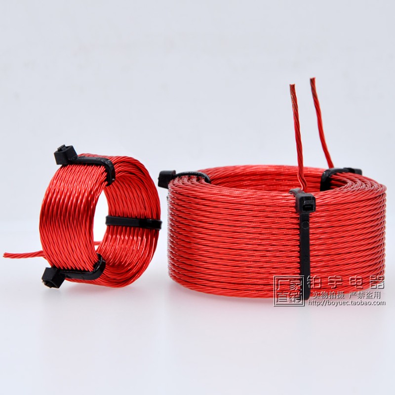 7股无氧铜线分频器电感线圈多股线发烧分频器用高精空芯电感线圈