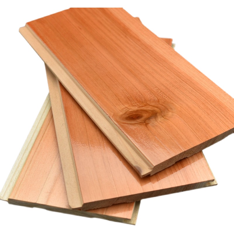 杉木扣板桑拿板沙木吊顶护墙板免漆实木室内阁楼木屋阳台板材处理