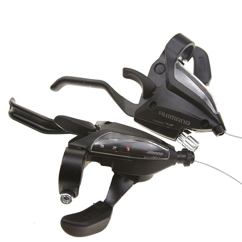 山地自行车变速器连体指拨档器前左三右21一体24速27铝合金7套件8