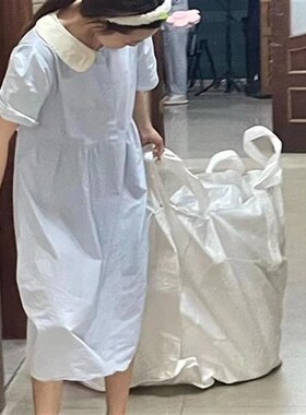 。胜学吨包吨吨袋集装袋大号收纳袋加厚耐磨行李袋毕业季打工打包