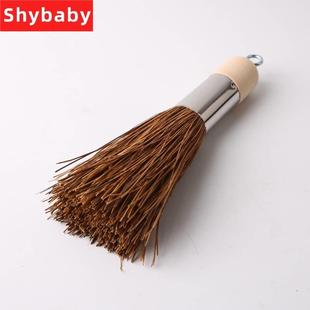 竹锅刷杯刷锅锅窗 天然竹根做的刷子刷扫 厨房用具 清洗不易沾油