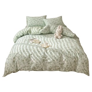 田园小清新全棉被套单件1.5单人学生宿舍150x200x230双人被罩