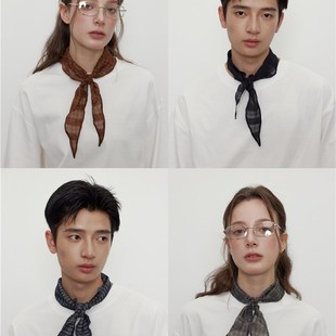 色织格纹 25AW 肌理感三角 方形领巾丝巾方巾 拍2件79元 MADE