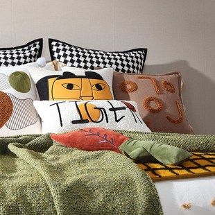 梦幻满屋儿童十三件套床上用品大橘猫抱枕别墅售楼样板间软装专用