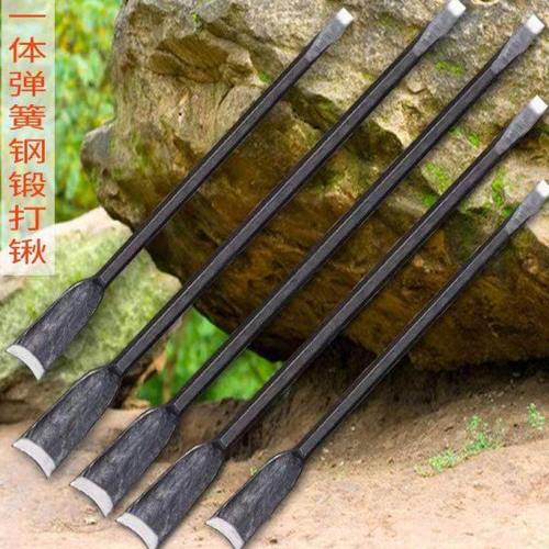 锻打弹簧钢洛阳铲实心移植铁锹挖洞坑挖树锹起苗挖冬笋园林铲子
