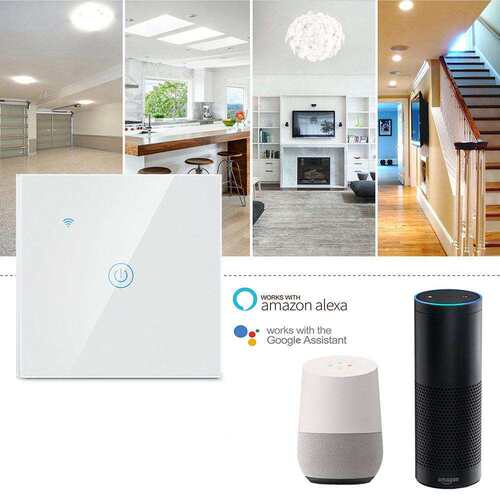 易微联ewelink智能zigbee开关面板墙壁支持Alexa/google语音控制