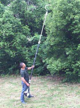 园林侧挂式四冲程汽油高枝油锯 动力强劲伐条伐树高枝锯 高枝修剪